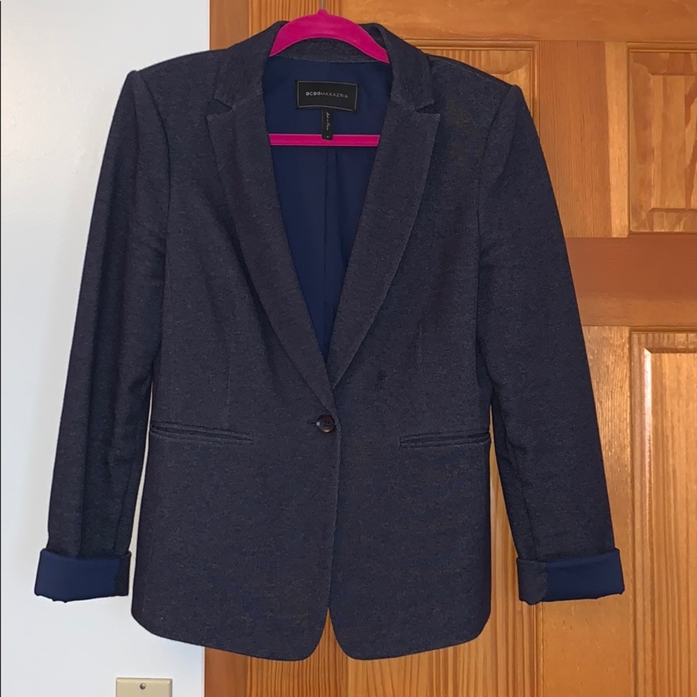 BCBG MaxAzria Brayden Blazer in Navy Blue